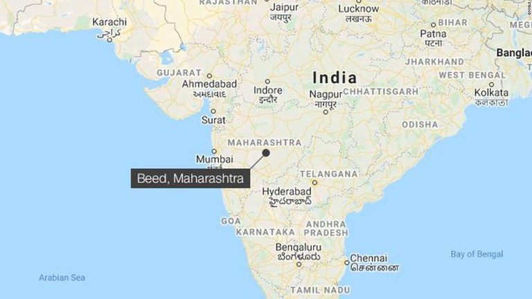 インド西部マハラシュトラ州ビード県で１６歳少女が性暴力の被害を訴え、男７人が逮捕された/Google