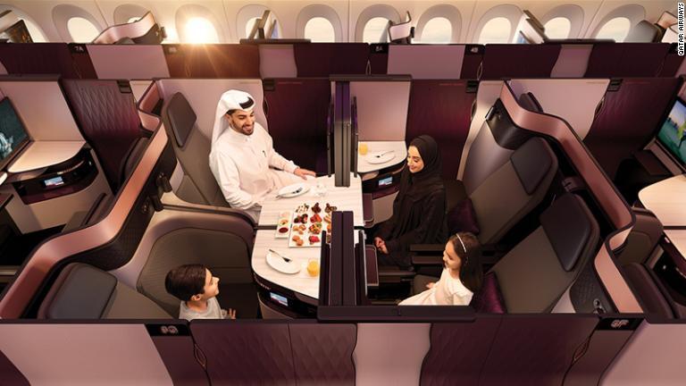 カタール航空のプライベートスイート「Ｑｓｕｉｔｅ」は２０１７年に登場した/Qatar Airways