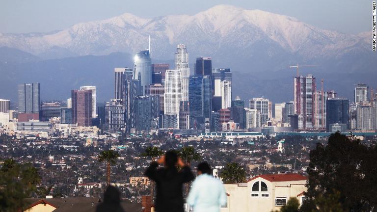 米カリフォルニア州ロサンゼルスは９位/Mario Tama/Getty Images