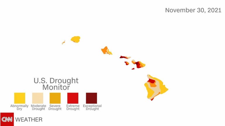 米ハワイ州では干ばつが深刻化していた/cnnweather