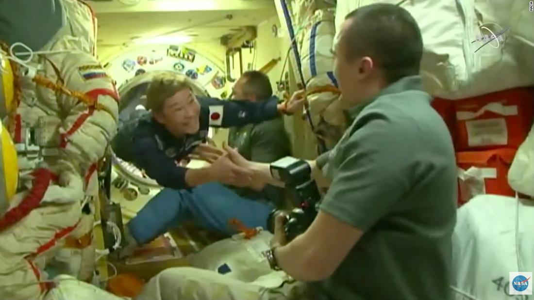 国際宇宙ステーション(ISS)に到着した前澤さん/NASA