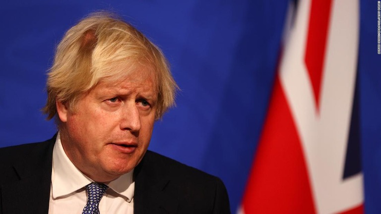 英国のジョンソン首相/Adrian Dennis/WPA/Pool/Getty Images