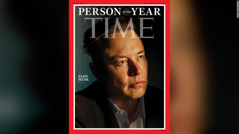 米タイム誌の「今年の人」にテスラとスペースＸを率いるイーロン・マスク氏が選ばれた/Mark Mahaney/TIME