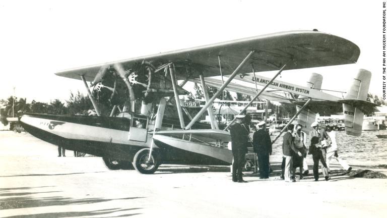 パンナムや米軍が使用した水陸両用機の「シコルスキーＳ３８」/Courtesy of the Pan Am Museum Foundation, inc