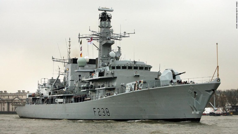 英海軍艦「ＨＭＳノーサンバーランド」/Peter Macdiarmid/Getty Images 