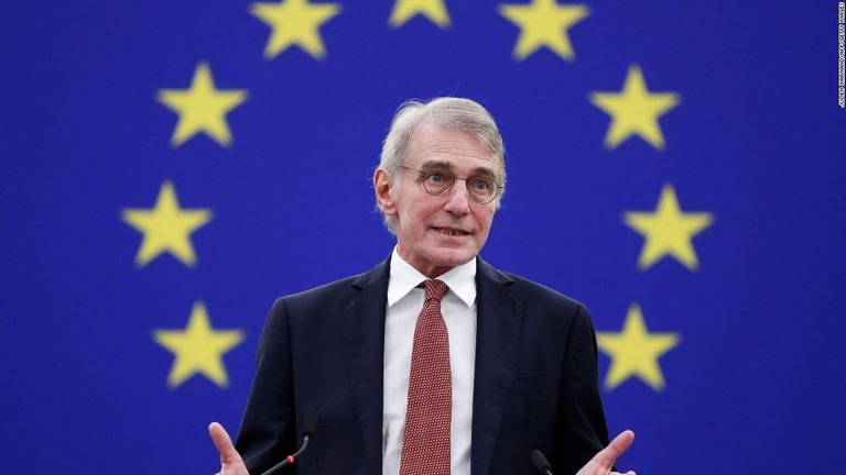 重病が伝えられていた欧州連合（ＥＵ）欧州議会のサッソリ議長が死去した/Julien Warnand/AFP/Getty Images