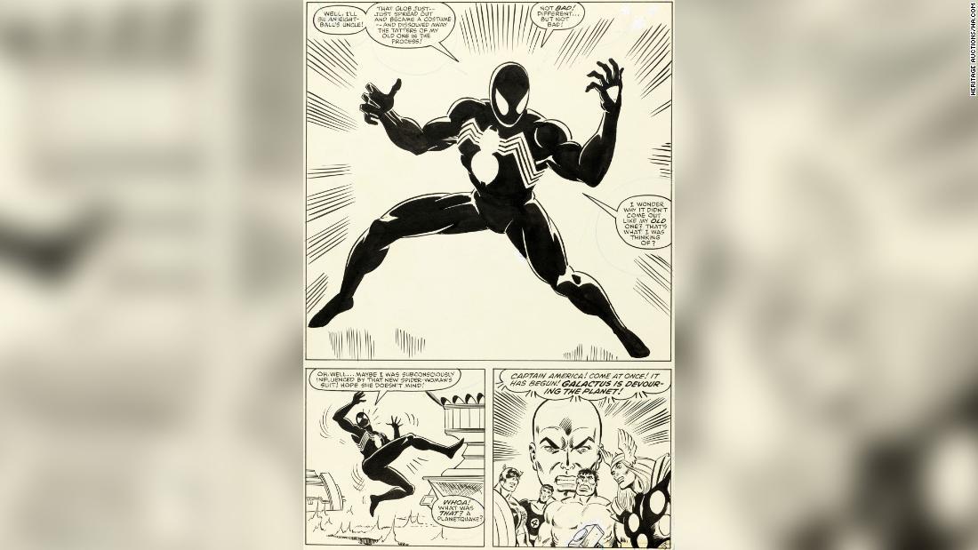 「スパイダーマン」の漫画の1ページが336万ドルで落札された/Heritage Auctions/HA.com