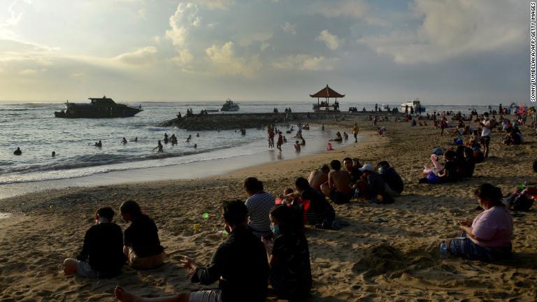 ４位　インドネシアのバリ島/Sonny Tumbelaka/AFP/Getty Images