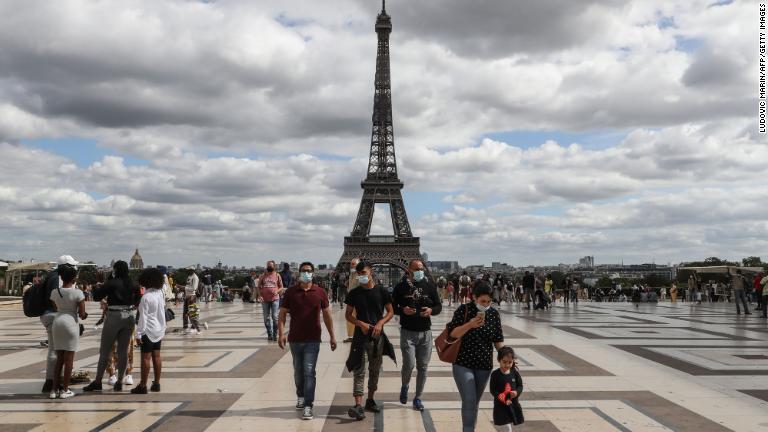 ９位　フランスのパリ/Ludovic Marin/AFP/Getty Images