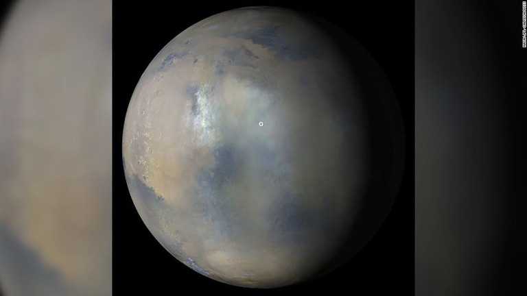 火星で発生した強い砂嵐のため、小型ヘリの飛行が延期された/NASA/JPL-Caltech/MSSS