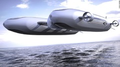 未来のスーパーヨット構想、航海だけでなく空も飛ぶ