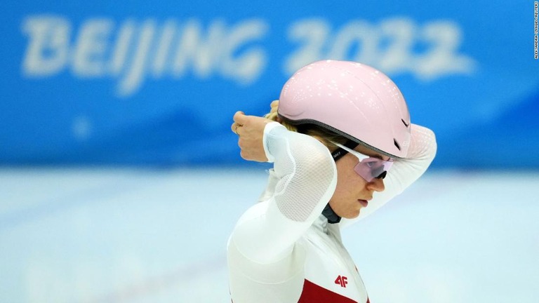 女子ショートトラックのポーランド代表、ナタリア・マリシェフスカ選手も北京五輪での隔離を経験した/Aleksandra Szmigiel/Reuters