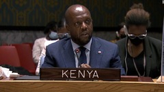 ケニア国連大使がロシア批判、植民地アフリカの歴史引き合いに