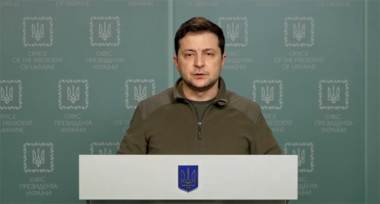 ウクライナのゼレンスキー大統領/Ukrainian President Volodymyr Zelensky/Facebook