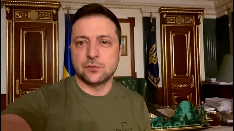 ウクライナのゼレンスキー大統領/Ukrainian President Volodymyr Zelensky/Instagram