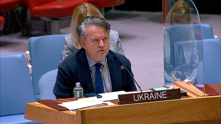 ウクライナのキスリツァ国連大使が国際人道法の観点からロシアを非難した/UNTV