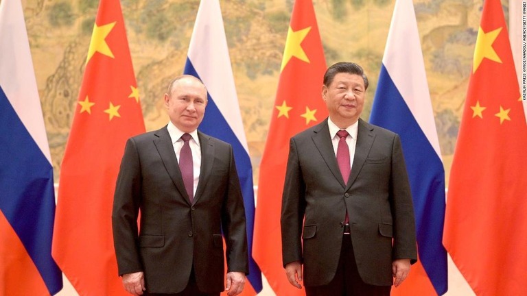 中国がロシアからの支援要請を一定程度受け入れる用意があると表明したという/Kremlin Press Office/Anadolu Agency/Getty Images