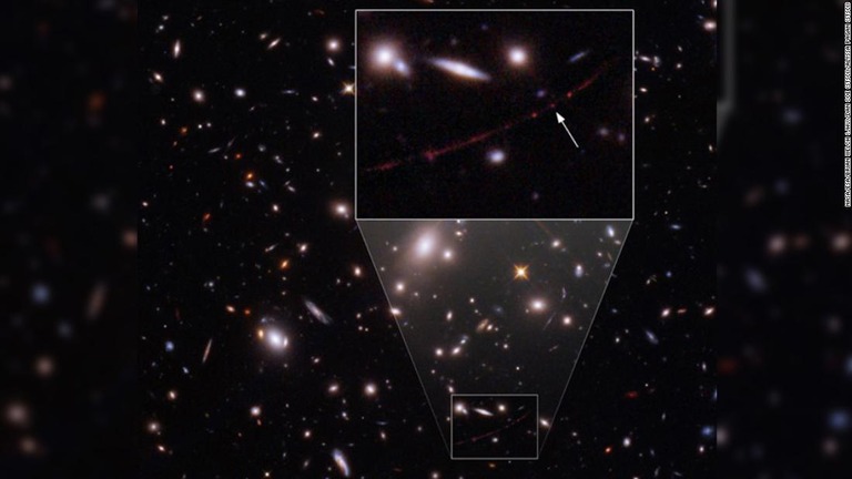 ハッブル宇宙望遠鏡で、天体観測史上最も遠い恒星が観測された/NASA/ESA/Brian Welch (JHU)/Dan Coe (STScI)/Alyssa Pagan (STScI)