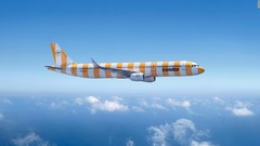 独コンドル航空、機体をしま模様のデザインに　休暇をイメージ