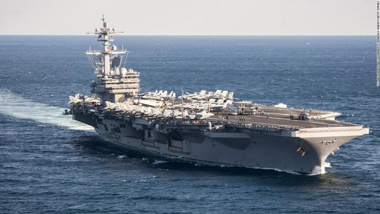 米原子力空母「ジョージ・ワシントン」/USS George H.W. Bush/Handout/Anadolu Agency/Getty Images