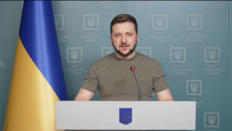 ウクライナのゼレンスキー大統領/Ukrainian President Volodymyr Zelensky/Facebook