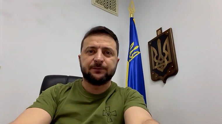 ウクライナのゼレンスキー大統領/Ukrainian President Volodymyr Zelensky/YouTube