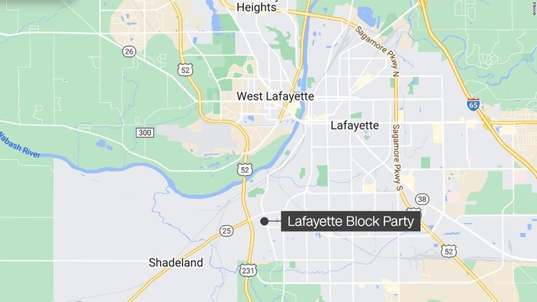 米インディアナ州で開かれていた住民パーティーの会場で発砲があり、死傷者が出た/Google