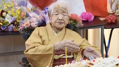 世界最高齢の田中カ子さんが死去、１１９歳