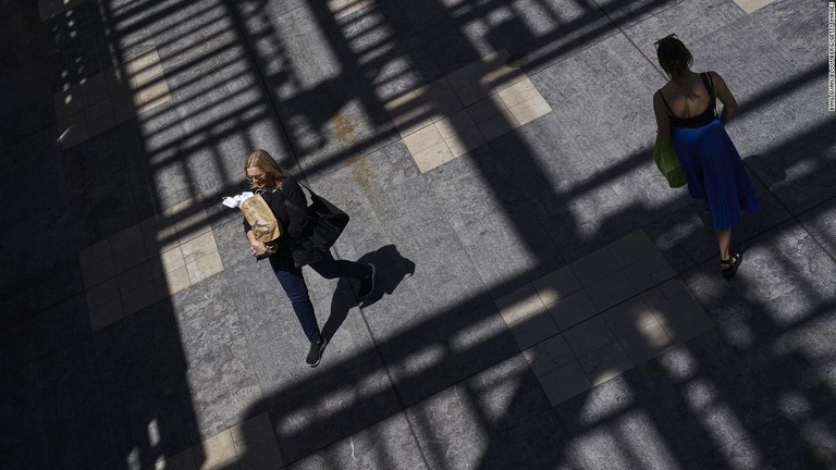 ドイツ銀行は大規模リセッションが到来するとの見通しを示した/Bing Guan/Bloomberg/Getty Images