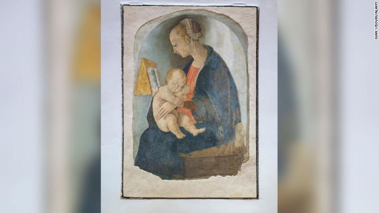ルネサンスの巨匠ラファエロはウルビーノで生を受けた。この聖母子像のフレスコ画は、本人が10代のころ描いたと言われる/Ivan Vdovin/Alamy