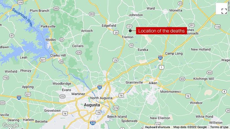 遺体が発見された米サウスカロライナ州トレントンの現場/Google Maps
