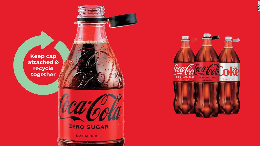 コカ・コーラ英国法人、フタが外れないペットボトル導入 - CNN.co.jp