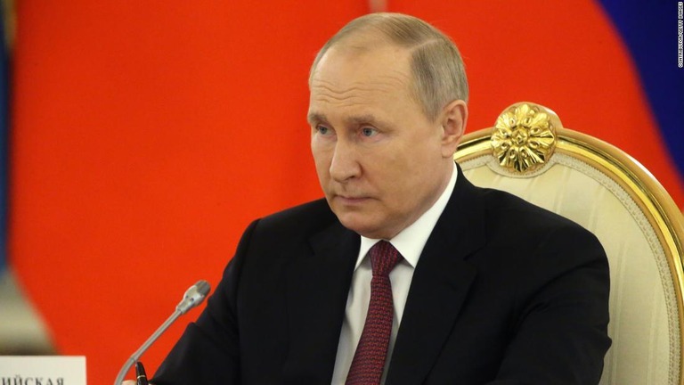 ロシアのプーチン大統領がウクライナ侵攻に踏み切ってから１００日が経過した/Contributor/Getty Images