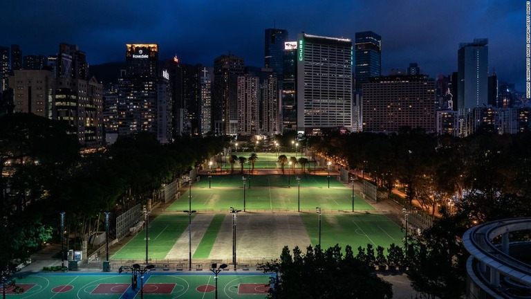 毎年追悼集会が行われていたビクトリア公園もほとんど空っぽだった/Anthony Kwan/Getty Images AsiaPac/Getty Images