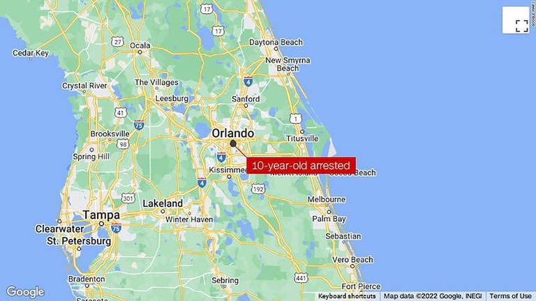 米フロリダ州オーランドで、１０歳女児が母親の口論相手を射殺した疑いで逮捕された/Google Maps