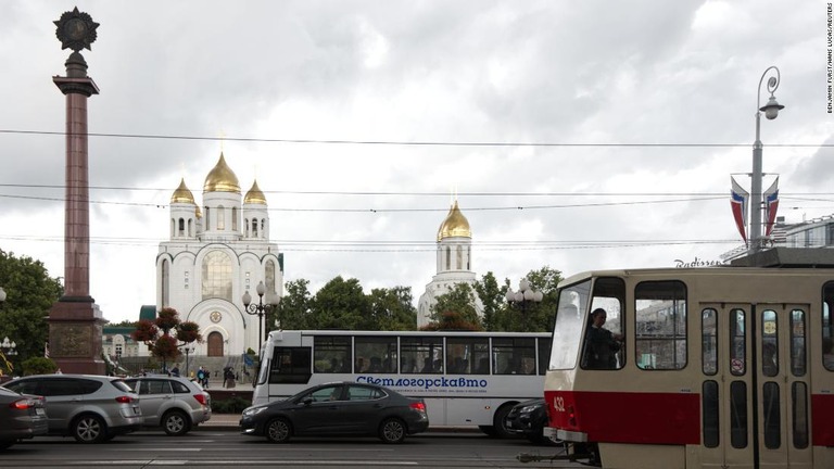 バルト海沿岸に位置するロシアの飛び地、カリーニングラードには約百万人が暮らす/Benjamin Furst/Hans Lucas/Reuters