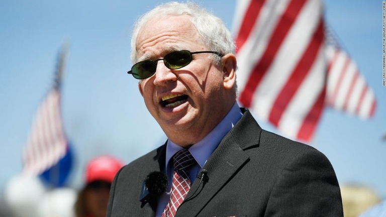 トランプ前大統領の弁護士、ジョン・イーストマン氏/Andy Cross/MediaNews Group/The Denver Post/Getty Images