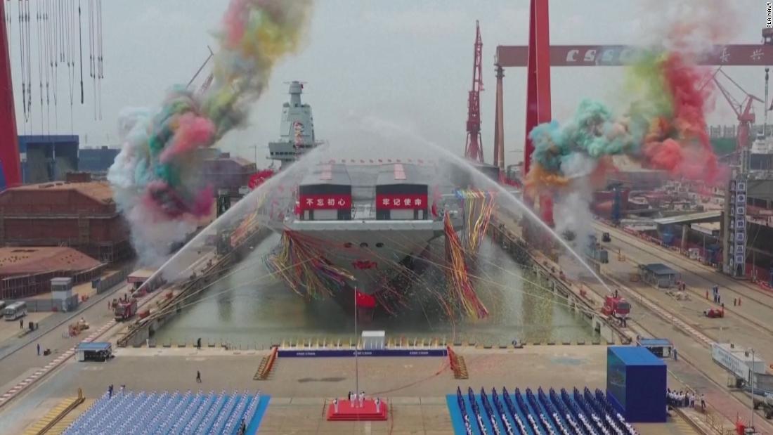 最新空母「福建」が進水　中国 - CNN.co.jp