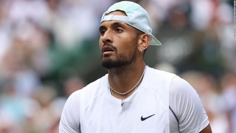 ニック・キリオス選手＝４日、英ロンドン/Rob Newell/CameraSport via Getty Images