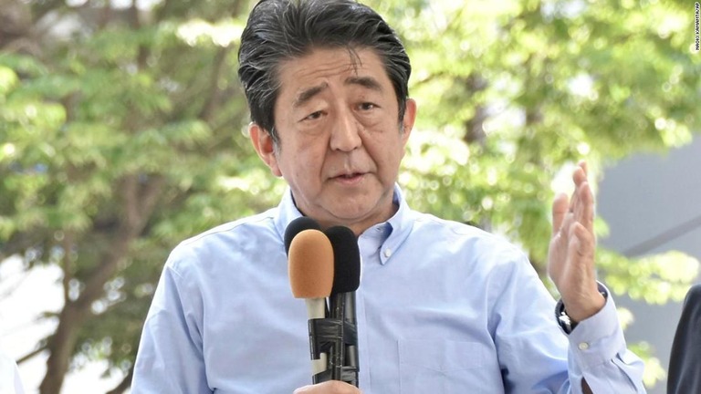 安倍元首相。写真は宮城県仙台市で応援演説時に撮影＝５日/Naoki Kamamta/AP