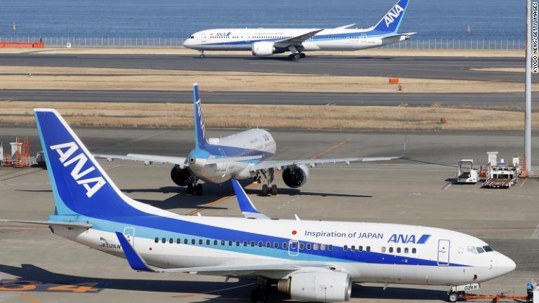 １０位は全日本空輸/Kyodo News/Getty Images