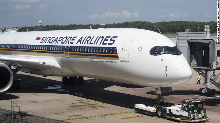 ５位はシンガポール航空/Ore Huiying/Bloomberg/Getty Images