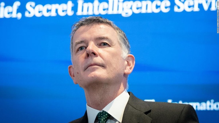 英対外情報部（ＭＩ６）のムーア長官/Stefan Rousseau/PA Images/Getty Images