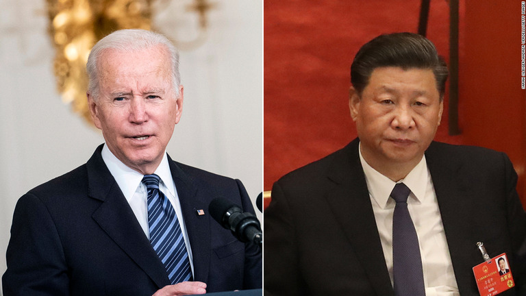 バイデン米大統領（左）と中国の習近平国家主席が電話会談を行った/Sarah Silbiger/Andrea Verdelli/Getty Images