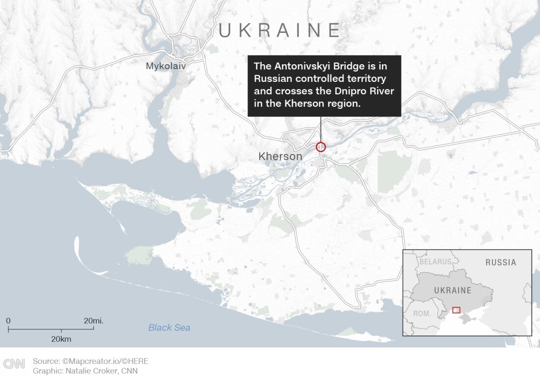 ロシア 橋損傷で重兵器をヘルソン市に搬入できず ウクライナが主張 1 2 Cnn Co Jp