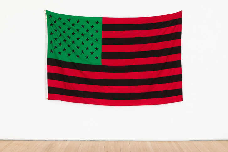 デイビッド・ハモンズの作品「Ａｆｒｉｃａｎ　Ａｍｅｒｉｃａｎ　Ｆｌａｇ」/David Hammons