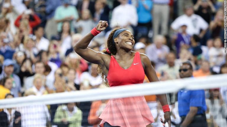 全米オープンで5回目の優勝を果たしたウィリアムズ選手=2013年/Michelle V. Agins/The New York Times/Redux