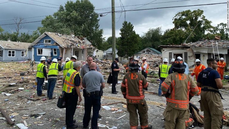 米インディアナ州エバンズビルで起きた爆発で、住宅少なくとも３９棟が損壊した/Evansville Mayor Lloyd Winnecke