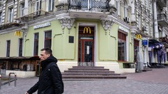 米マクドナルド、ウクライナで段階的に営業再開