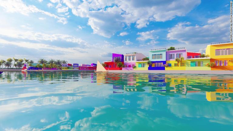 モルディブの首都マレから１０分の場所で水上都市の建設が進む/Waterstudio.NL/Dutch Docklands
